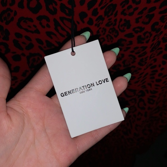 Generation Love Red leopard print ruffle dress—NWT - Picture 12 of 15